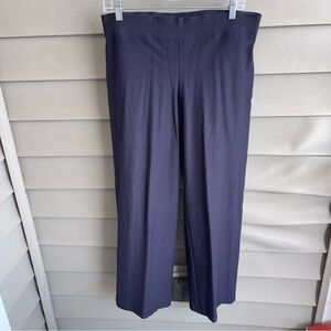 Eileen Fisher Pants Womens Medium‎ Black Pull Elastic Waist Minimalist Carrier